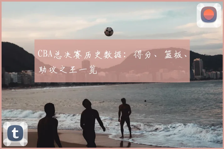 CBA总决赛历史数据：得分、篮板、助攻之王一览